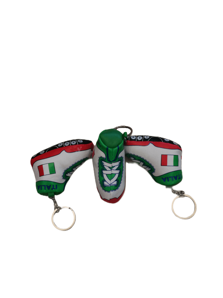 LOT DE 6 - Porte-clé foot drapeau Italie       1,00€/unité | Grossiste-pro