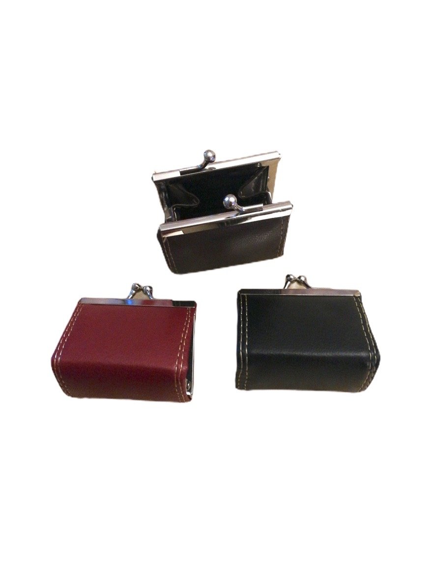 Porte-monnaie mini à fermoir clic-clac (x12) - Main Image